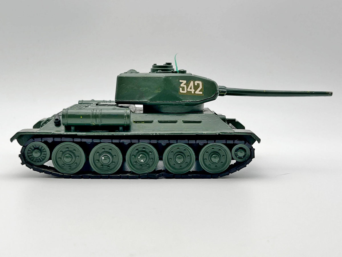 Vintage Soviet T-34-85 Diecast Tank | USSR 1/43 Scale Military Model