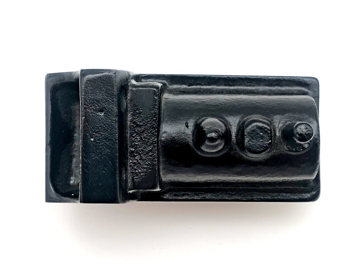 Vintage Cast Iron Black Steam Locomotive Train Paperweight Toy Model | Antique "1027" Miniature Engine