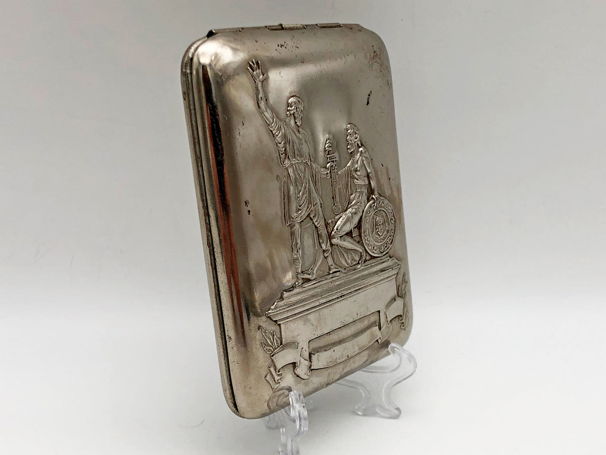 Cigarette Case Minin and Pozharsky Vintage Soviet | Moscow Monument 1750 Tobacciana USSR