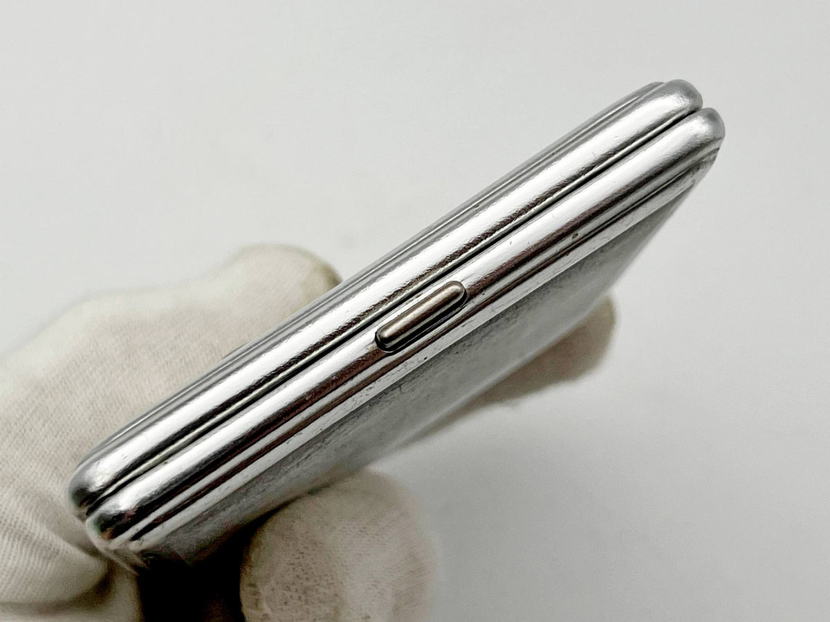 Vintage "Leningrad Ship" Soviet Cigarette Case | USSR Admiralty Sailing Boat Guilloche Metal Tobacciana Souvenir