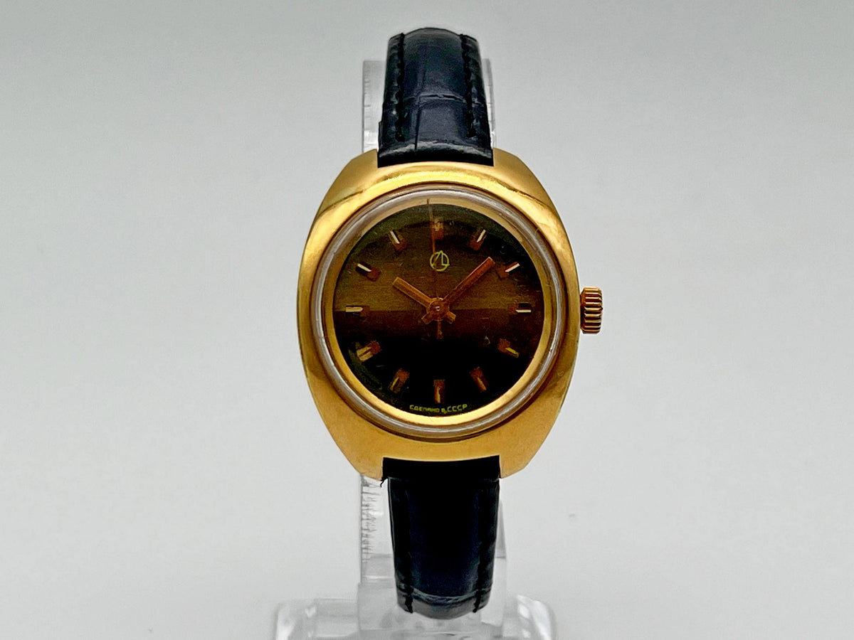 Vintage LUCH 1809 AU Ladies Soviet Mechanical Watch | Gilding  Wristwatch USSR Watch