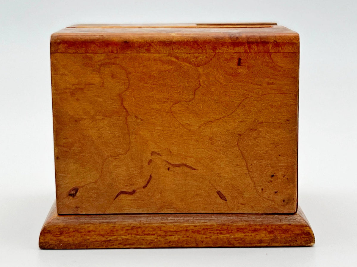 Table Matchbox Holder Karelian Birch Vintage Soviet |  Wood Match Box Stand USSR