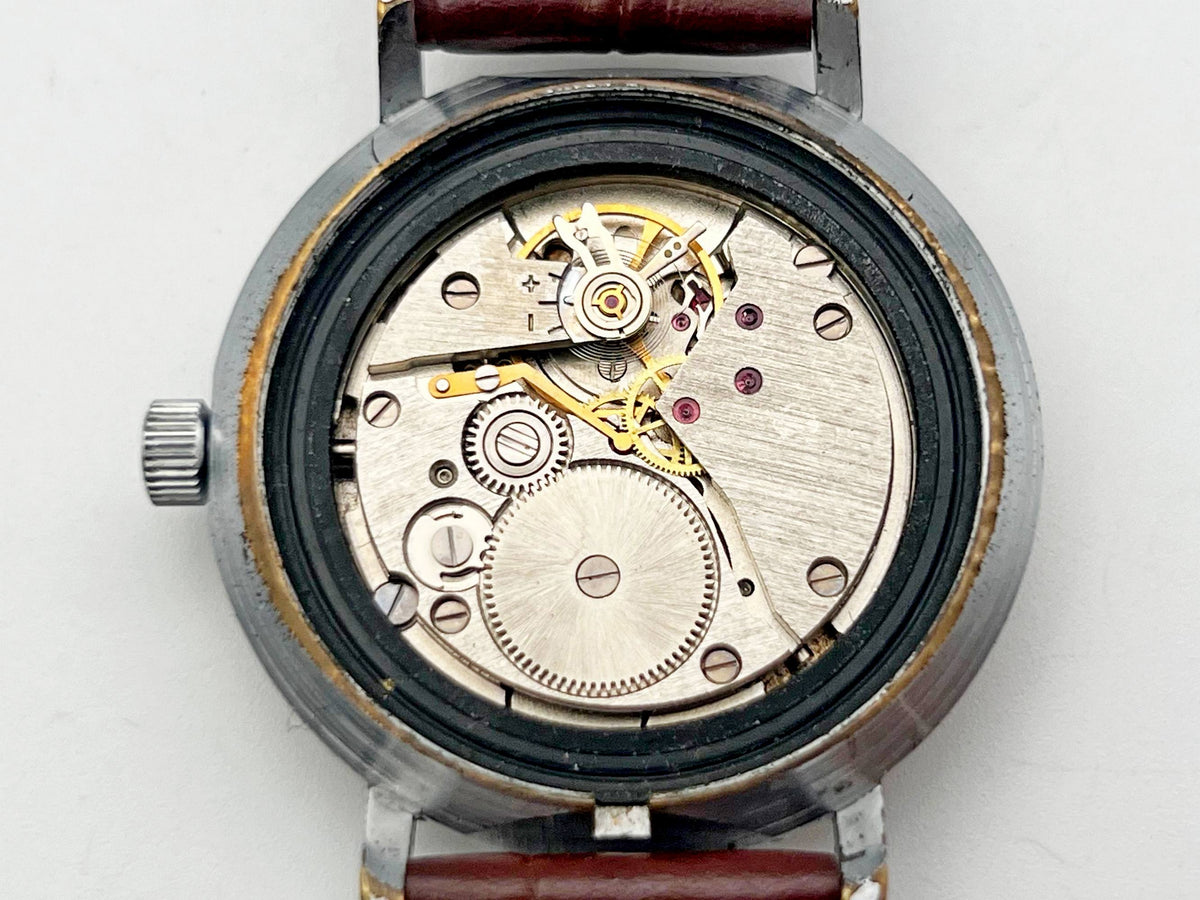 Vintage WOSTOK 2409 Soviet Mechanical Watch VOSTOK | Rare Dial 17 Jewels USSR Dress Men's Wristwatch