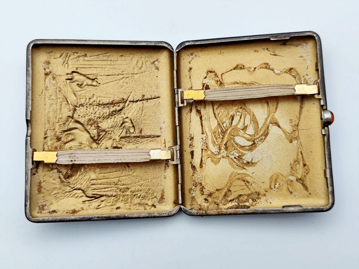 Cigarette Case Morning in Pine Forest Vintage Soviet | Shishkin Bears 1950s Tobacciana USSR
