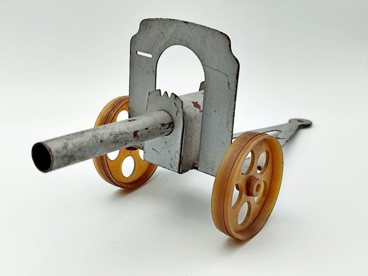 Vintage Soviet Artillery Cannon Toy | USSR Metal Field Gun Military Collectible