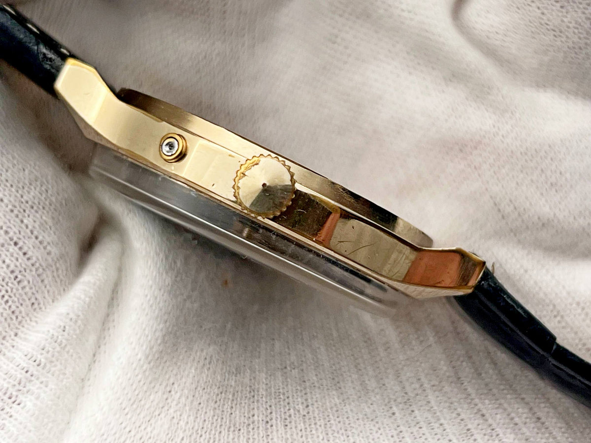 Vintage SLAVA 2428 AU Soviet Mechanical Watch | Gilding  Wristwatch USSR Watch
