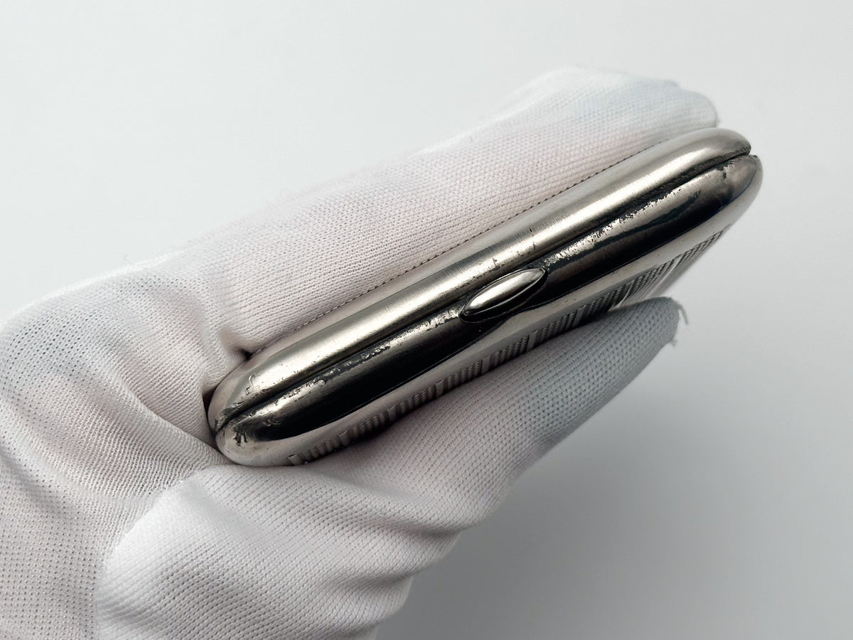 Vintage Northern River Station Cigarette Case | Mosshtamp Pocket Box Soviet Tobacciana USSR