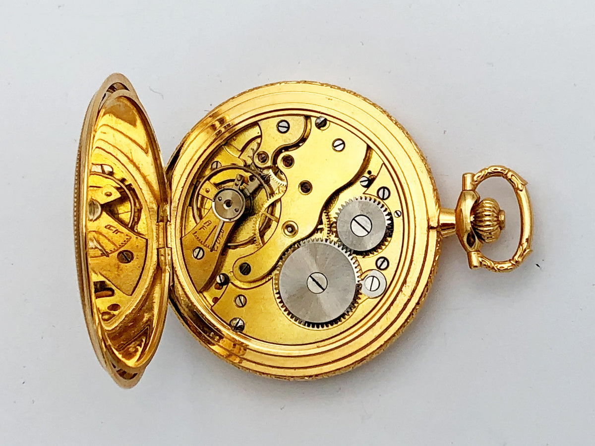 Antique Tegra Chronometre Swiss Pocket Watch | Gold Plated Mechanical Watch