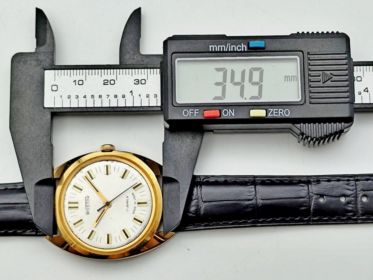 Vintage WOSTOK 2409 AU 10 Gilt Soviet Mechanical Wristwatch | Vostok USSR Watch