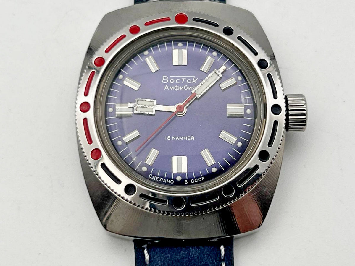 Vintage WOSTOK 2209 Barrel Amphibian Soviet Mechanical Watch | Vostok USSR Watch