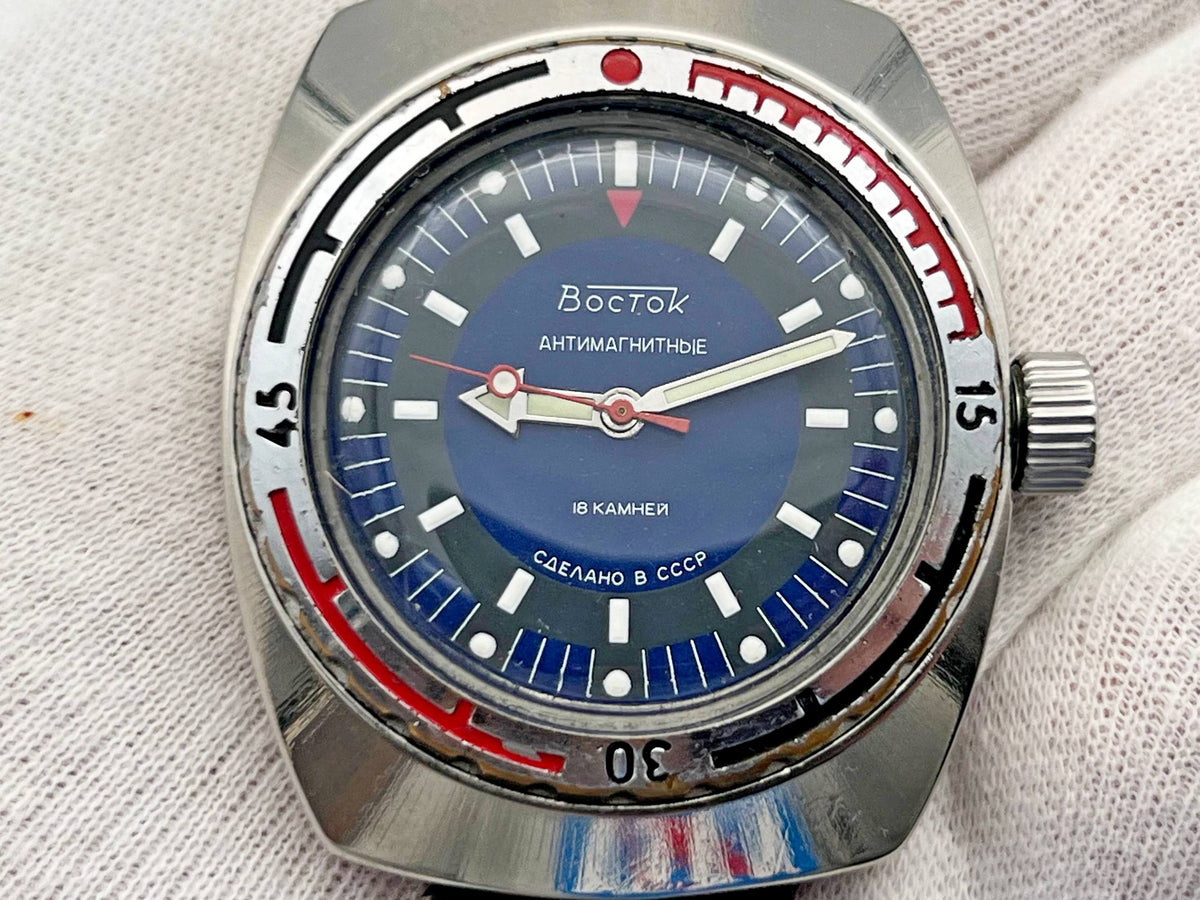 Vintage WOSTOK 2209 Barrel Amphibian Soviet Mechanical Watch | Vostok USSR Watch