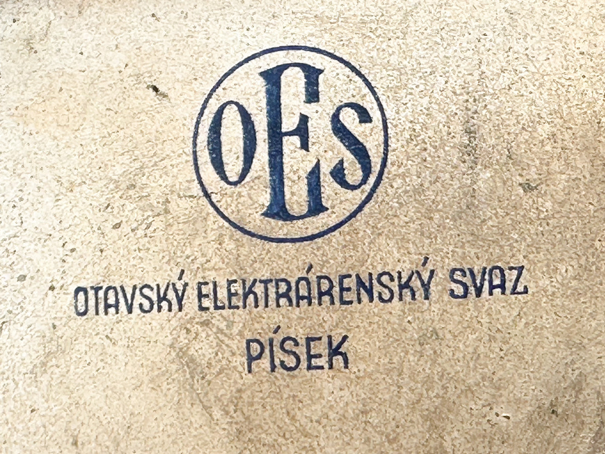 Vintage OES Pisek Geometric Guilloche Cigarette Case | Rare Czechoslovak Power Union Metal Tobacciana