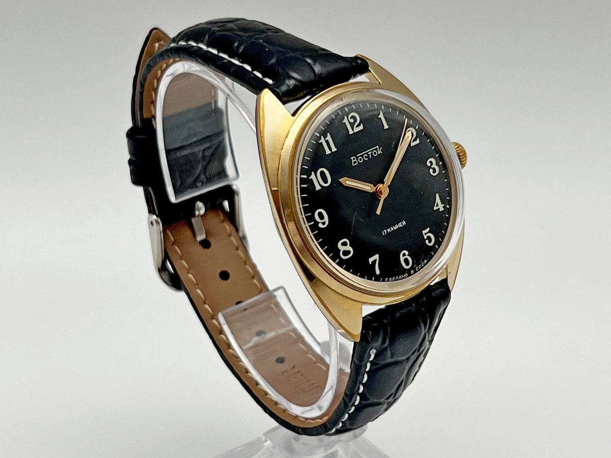 Vintage WOSTOK 2409 AU1 Gilt Soviet Mechanical Wristwatch | Vostok USSR Watch
