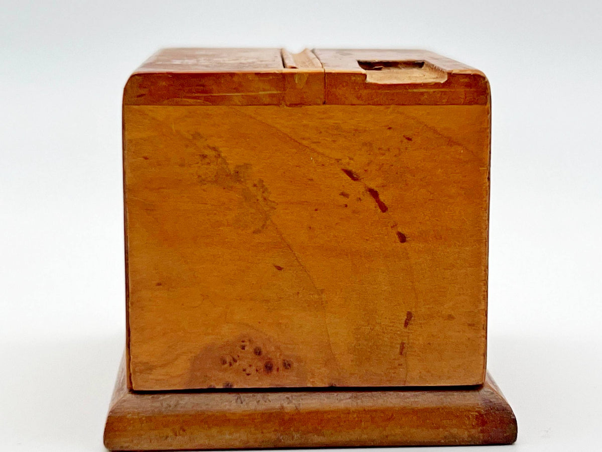 Table Matchbox Holder Karelian Birch Vintage Soviet |  Wood Match Box Stand USSR