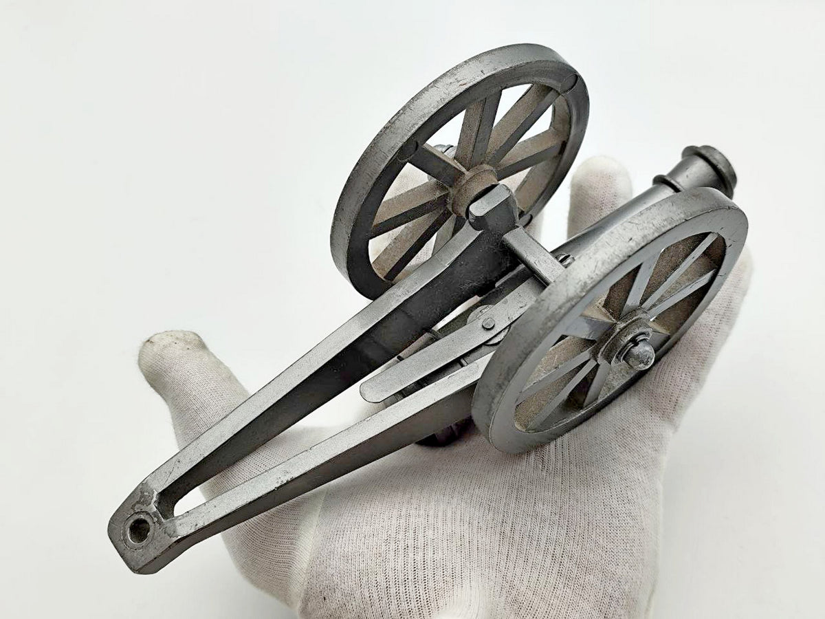 Vintage Soviet Antique Style Artillery Cannon Toy | USSR Metal Field Gun Souvenir