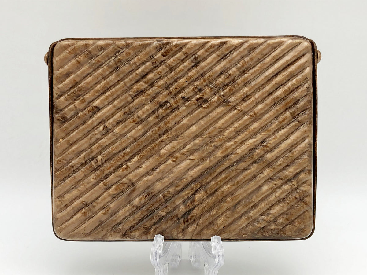 Vintage Football Soccer Cigarette Case | Retro Sports Plastic Pocket Box Soviet Tobacciana USSR