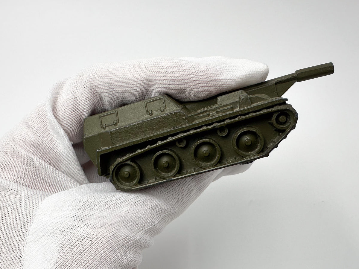Vintage Soviet SPG Tank Destroyer Toy | USSR Diecast Military Collectible