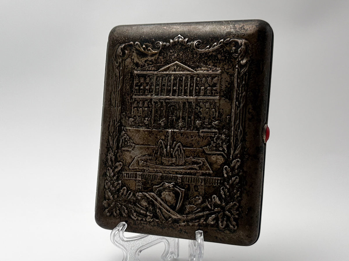 Cigarette Case Bolshoi Theater Vintage Soviet | Moscow Fountain Metallodetal Melchior Tobacciana USSR