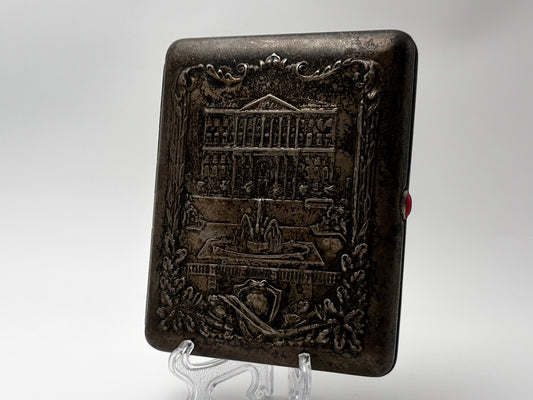 Cigarette Case Bolshoi Theater Vintage Soviet | Moscow Fountain Metallodetal Melchior Tobacciana USSR