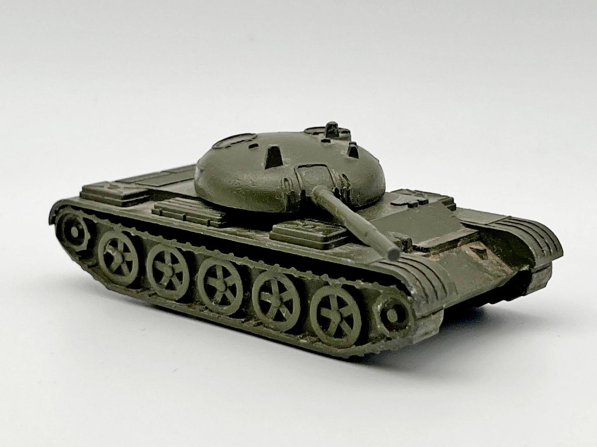 Vintage Soviet Diecast Metal T-54 / T-55 Medium Tank Toy Model USSR 1:72 | Tula Cartridge Works TPZ