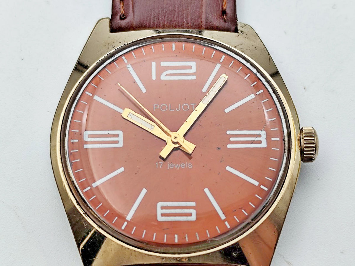Vintage POLJOT 2609 AU10 Soviet Mechanical Watch | Gilding  Wristwatch USSR Watch