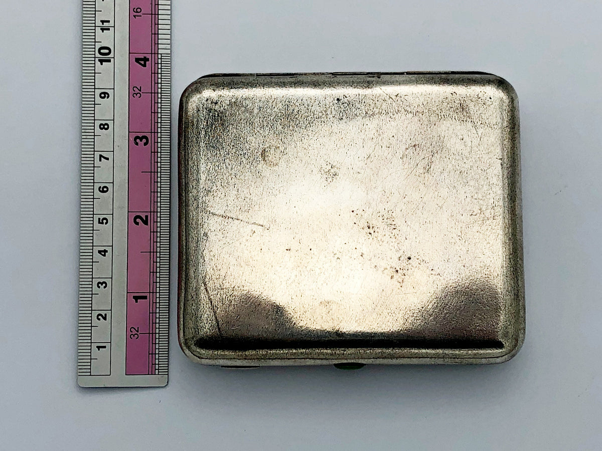 Cigarette Case Hunters at a Rest Vintage Soviet | Perov Artel Pobeda Moscow Melchior Tobacciana USSR