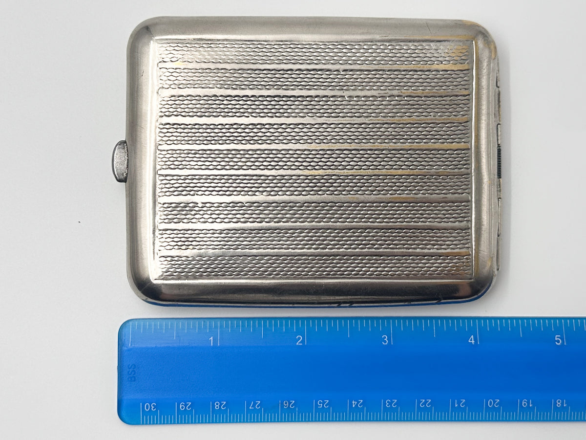 Vintage "Three Bogatyrs" Soviet Cigarette Case | Rare Mosshtamp Factory USSR Embossed Knights Metal Tobacciana