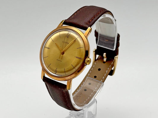 Vintage WOSTOK 2209 AU 20 Ultraslim Gilt Mechanical Wristwatch | Vostok USSR Watch