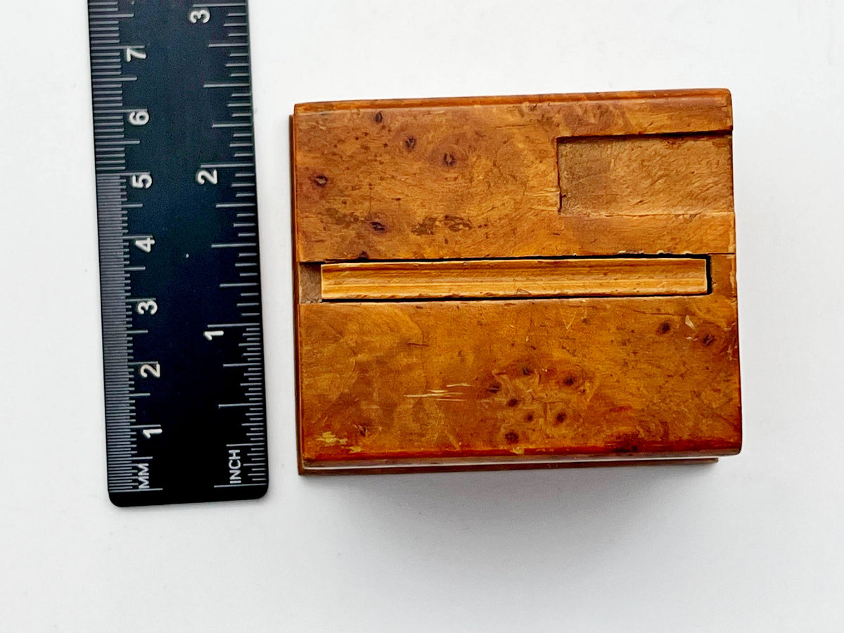 Table Matchbox Holder Karelian Birch Vintage Soviet |  Wood Match Box Stand USSR