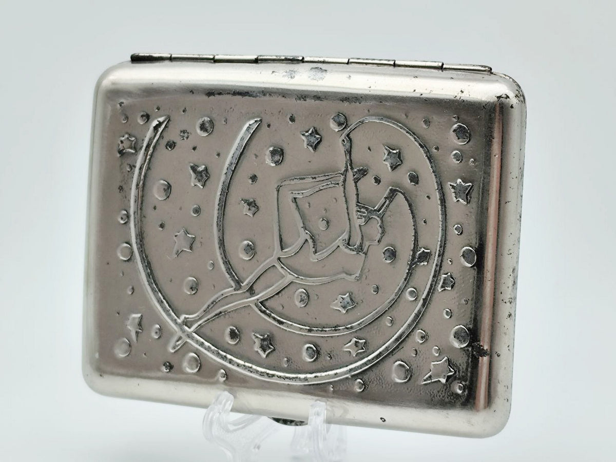 Vintage Artistic Gymnastics Cigarette Case | Retro Sports Pocket Box Soviet Tobacciana USSR