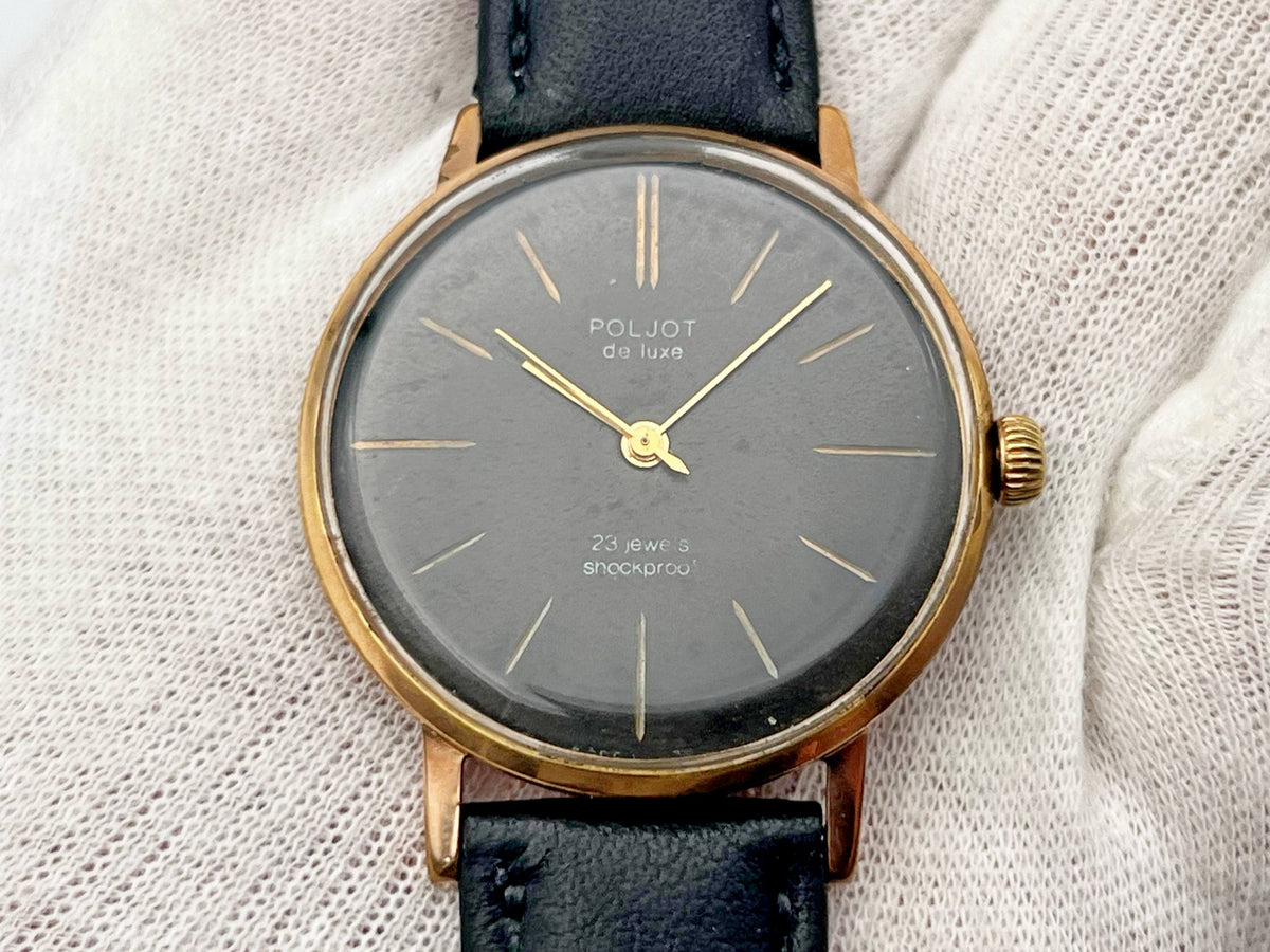 Vintage POLJOT 2209 De Luxe Ultraslim AU20 Soviet Mechanical Watch | Gilding  Wristwatch USSR Watch