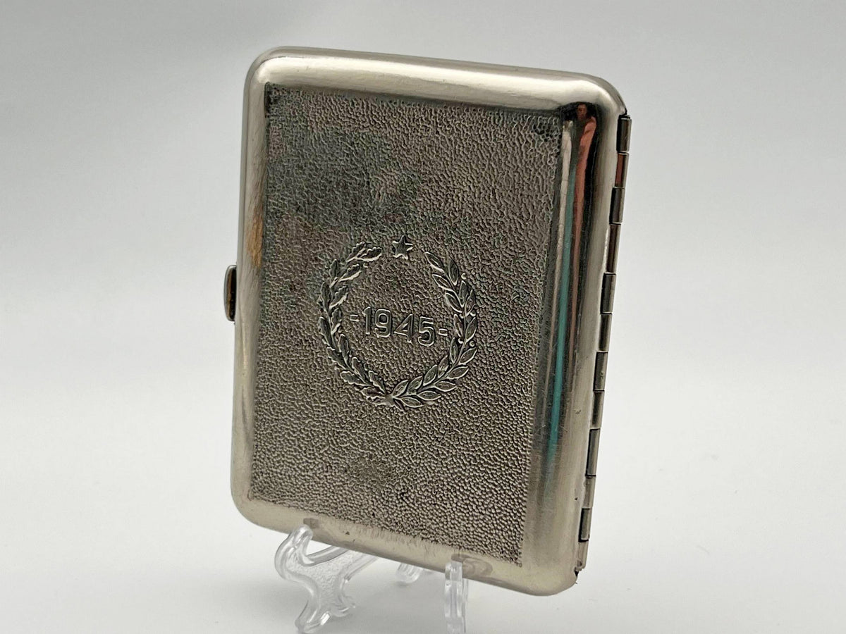 Vintage Soviet Warrior Liberator Cigarette Case | Treptower Park Monument Pocket Box Tobacciana USSR