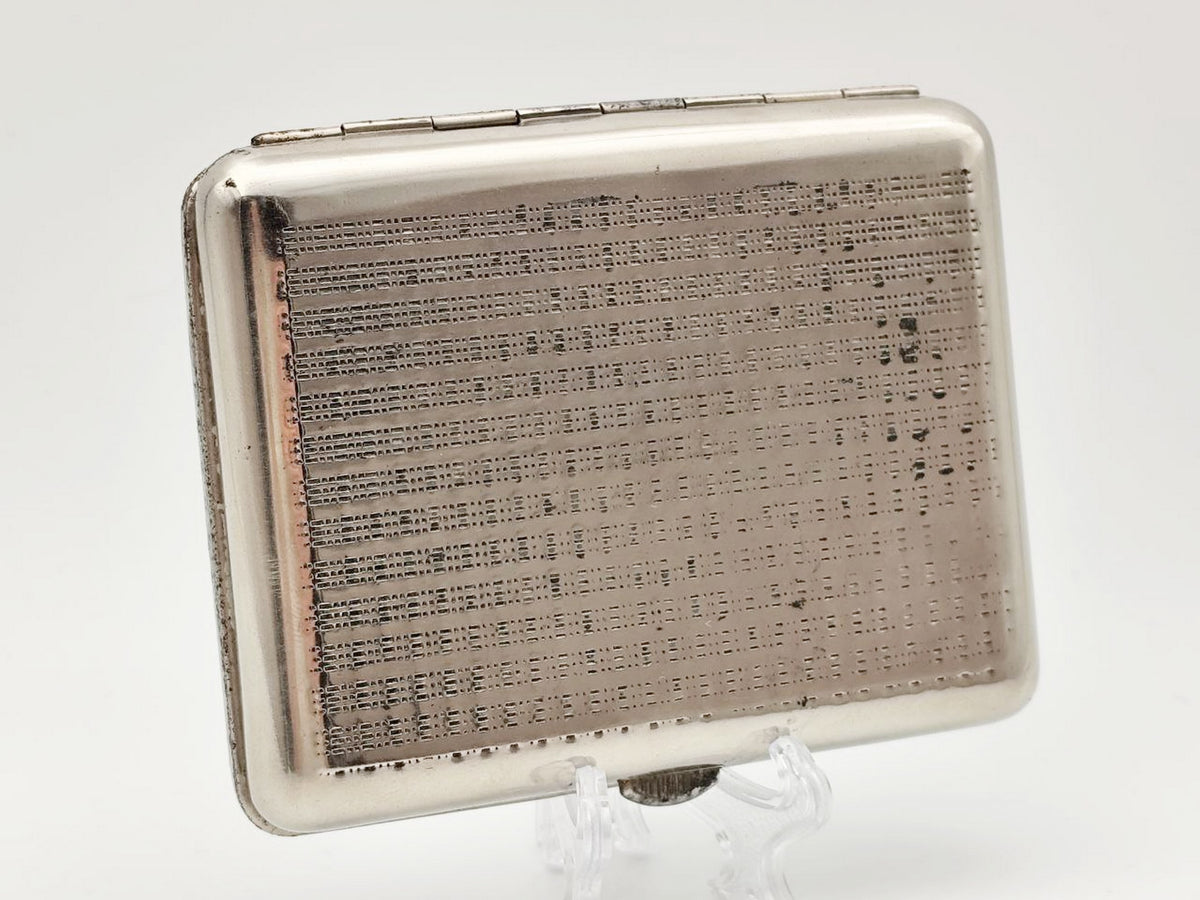Vintage Artistic Gymnastics Cigarette Case | Retro Sports Pocket Box Soviet Tobacciana USSR