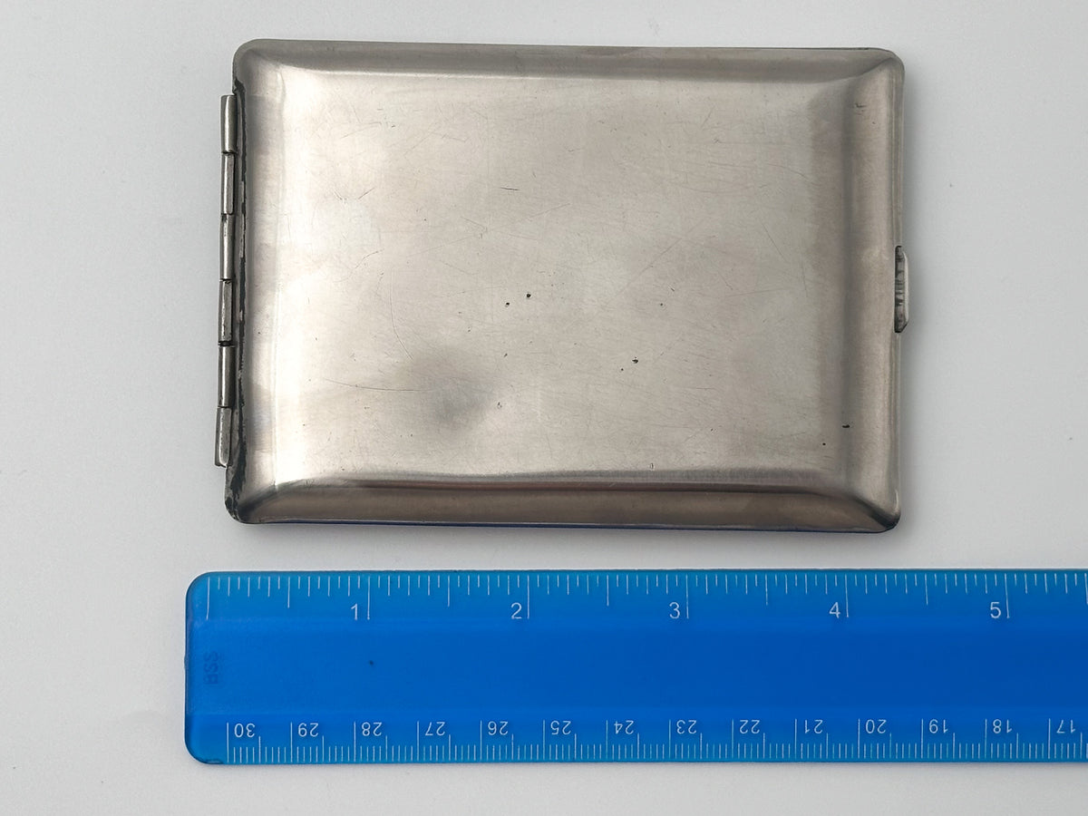 Vintage Cigarette Case Kyiv Dnieper Bridge | Ukrainian Landmark Pocket Box Soviet Tobacciana USSR