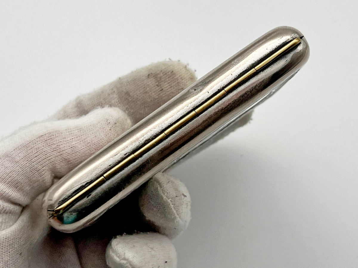 Cigarette Case Jockey on Horse Vintage Soviet | Equestrian 1958 Artel Moscow Jeweler Tobacciana USSR