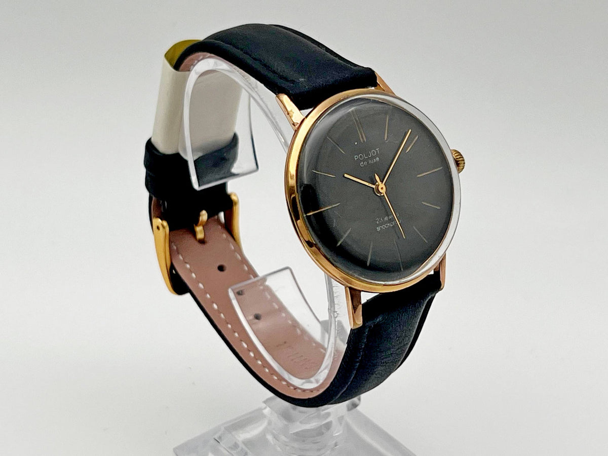 Vintage POLJOT 2209 De Luxe Ultraslim AU20 Soviet Mechanical Watch | Gilding  Wristwatch USSR Watch