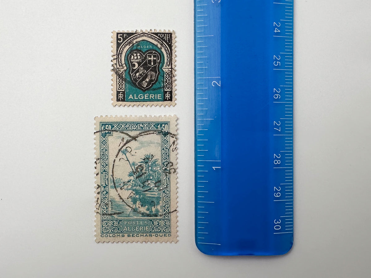 1920–1940s Algeria French Colonial Postage Stamps Collection | Vintage Alger Oran Heraldry Coats of Arms Set of 17 MH