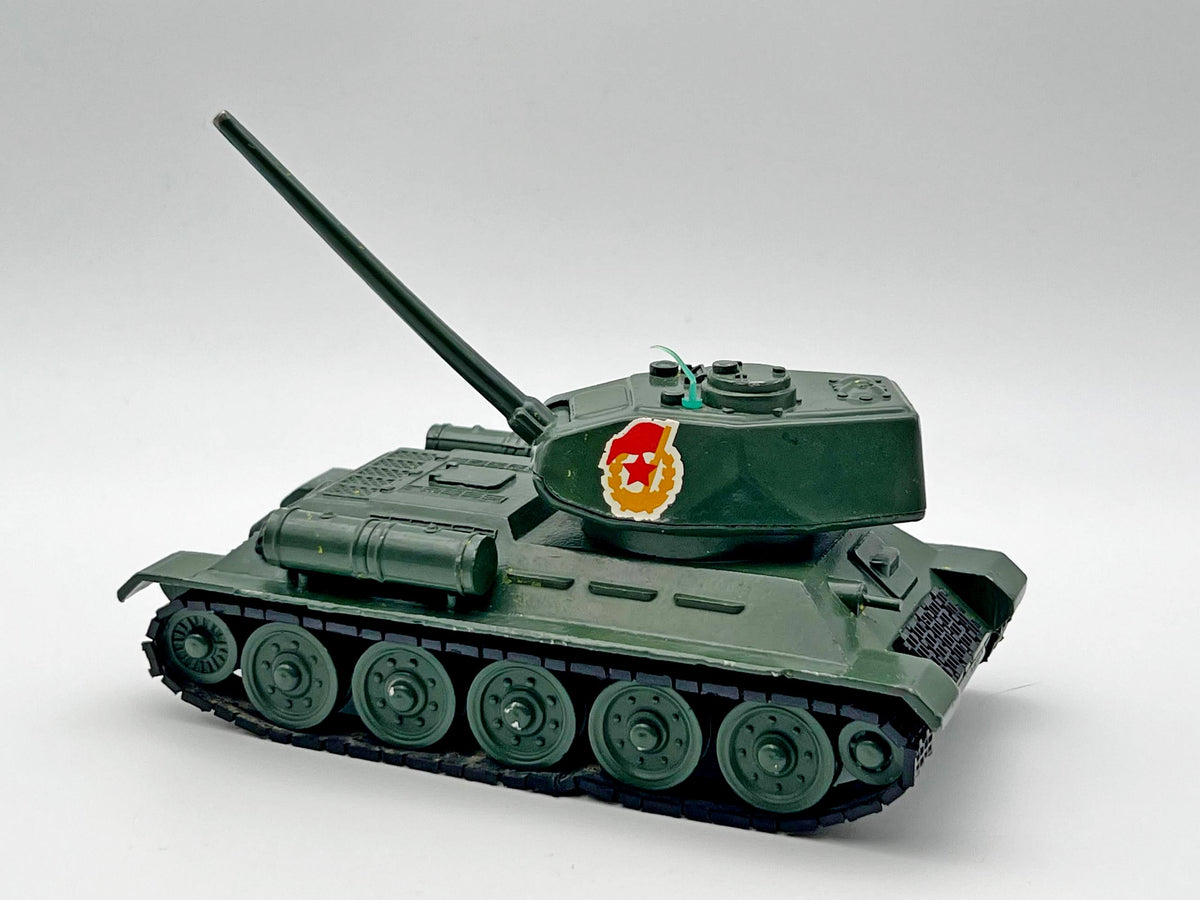 Vintage Soviet T-34-85 Diecast Tank | USSR 1/43 Scale Military Model