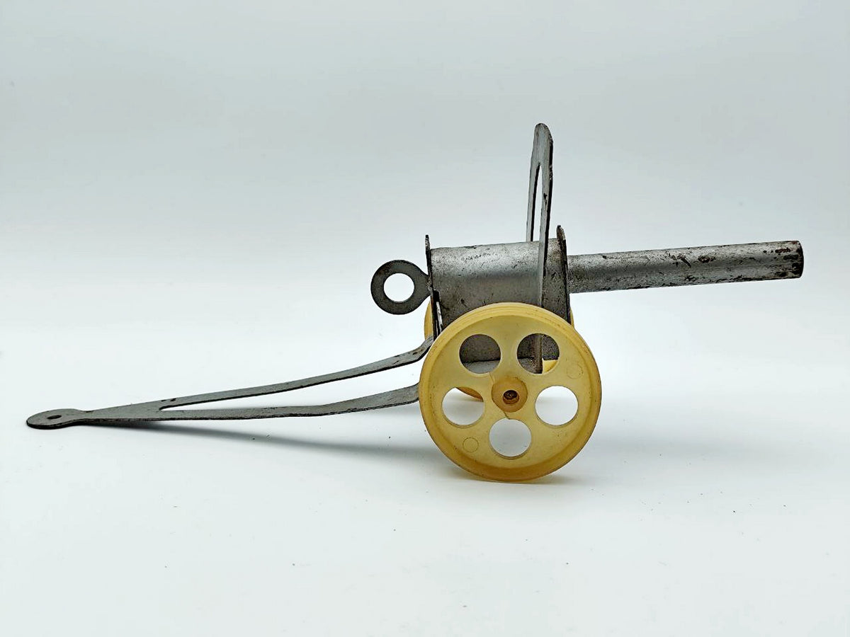 Vintage Soviet Artillery Cannon Toy | USSR Metal Field Gun Military Collectible