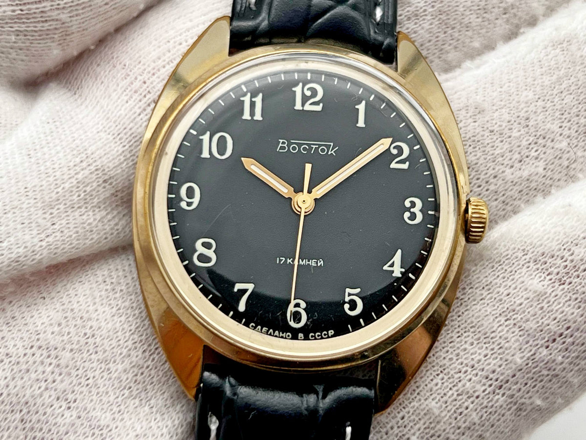 Vintage WOSTOK 2409 AU1 Gilt Soviet Mechanical Wristwatch | Vostok USSR Watch