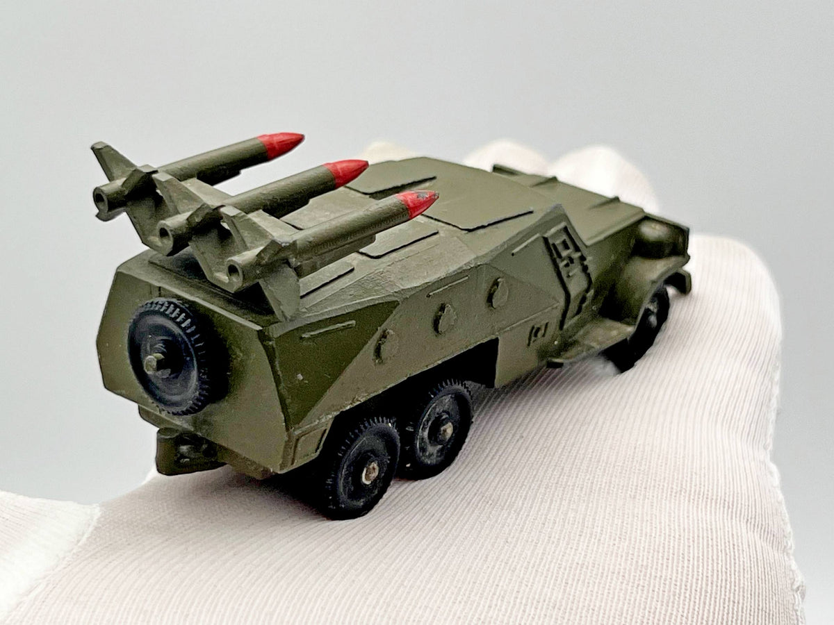 Vintage Soviet Diecast BTR-152 Anti-Tank Rocket Launcher Vehicle with Trailer Toy USSR 1980s | Tula Cartridge Works TPZ