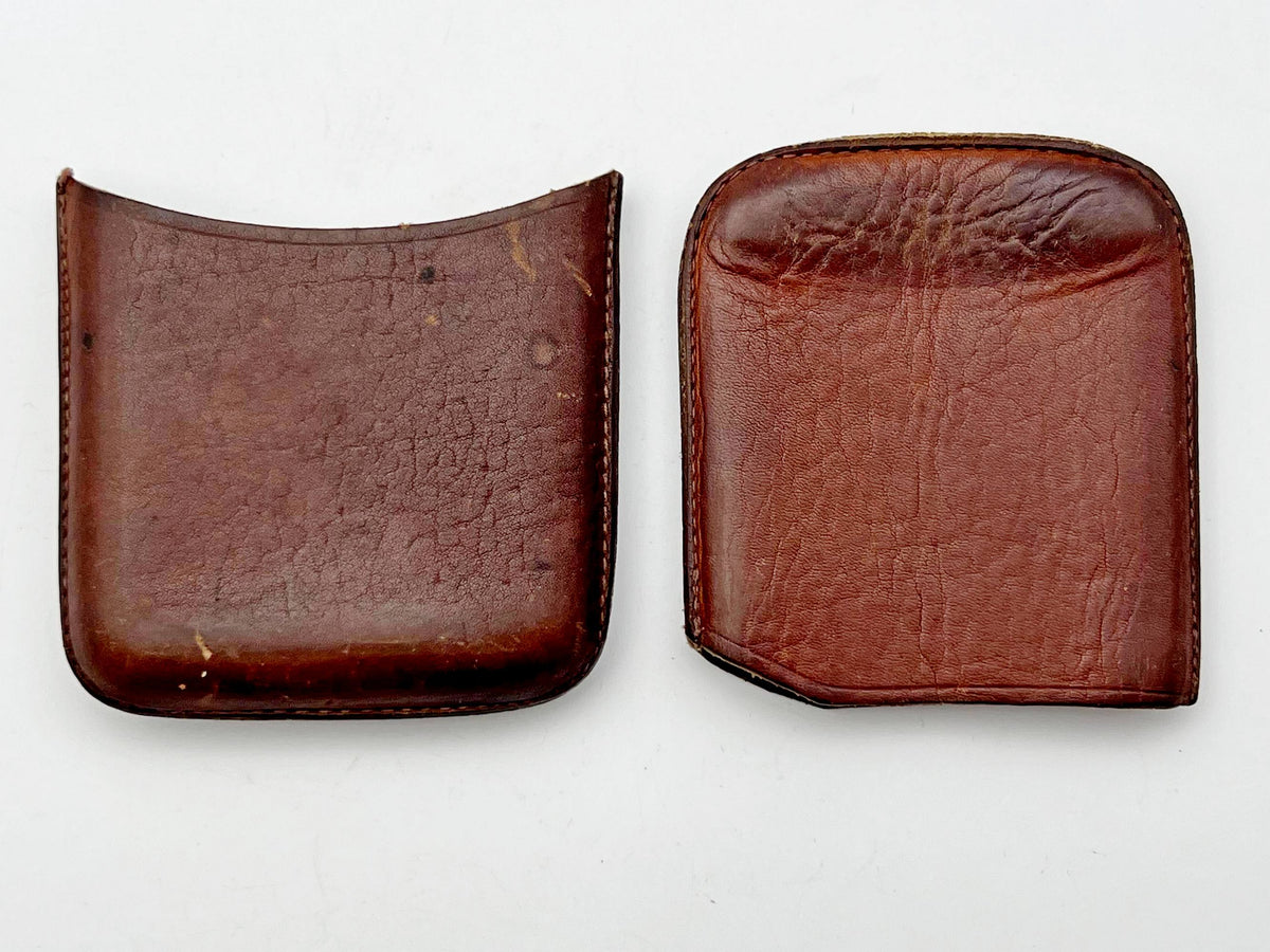 Vintage Cigarette Case Sharapov Brown Leather | Pocket Box Pouch Soviet Tobacciana USSR
