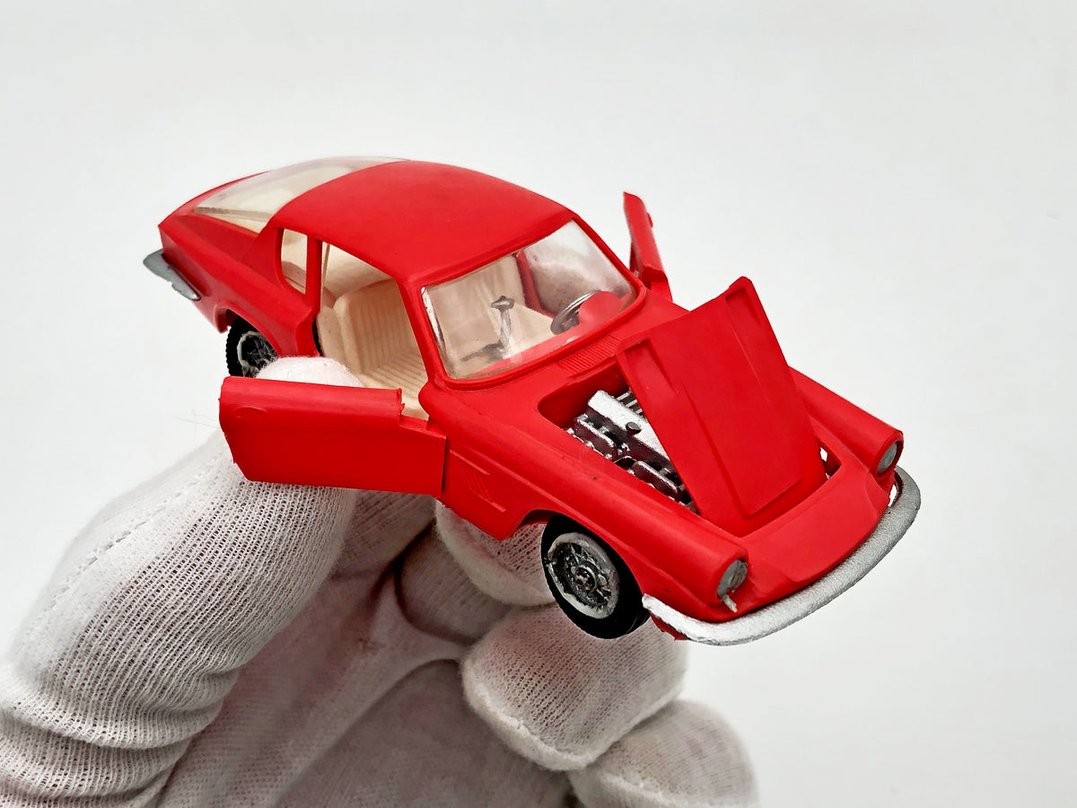 Vintage Maserati Mistral Coupe Model Car with Box | USSR 1:43 Scale Diecast Collectible Remake