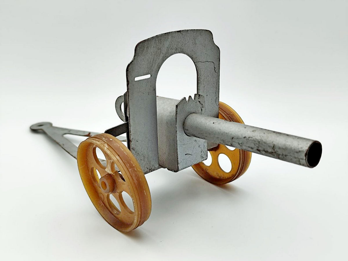 Vintage Soviet Artillery Cannon Toy | USSR Metal Field Gun Military Collectible