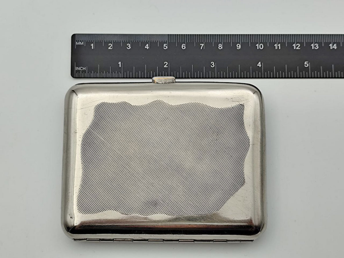 Vintage Airborne Forces Three Parachutists Cigarette Case | Lenemalier Pocket Box Soviet Tobacciana USSR
