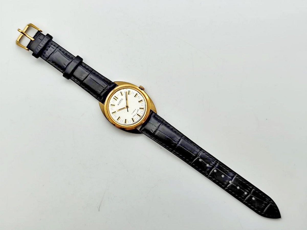 Vintage WOSTOK 2409 AU 10 Gilt Soviet Mechanical Wristwatch | Vostok USSR Watch