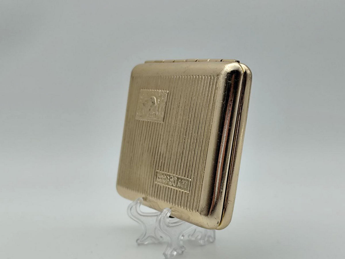 Cigarette Case Wisent Vintage Soviet | BSSR 50 Years Anniversary USSR Tobacciana