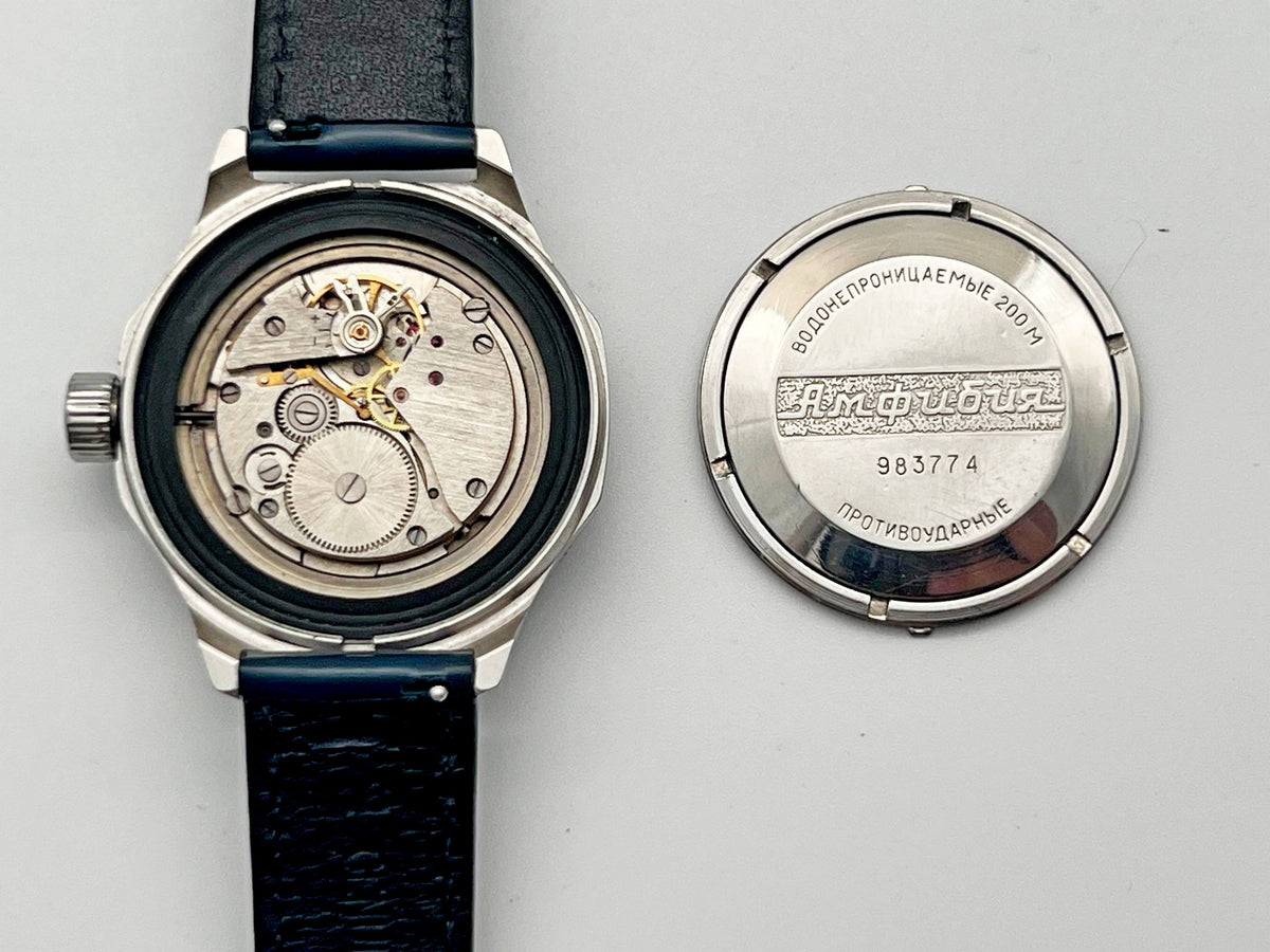 Vintage VOSTOK Amphibian Albatros 2409 Soviet Mechanical Watch WOSTOK | USSR Military Anti-Submarine Ship 17 Jewels 200m Diver Watch