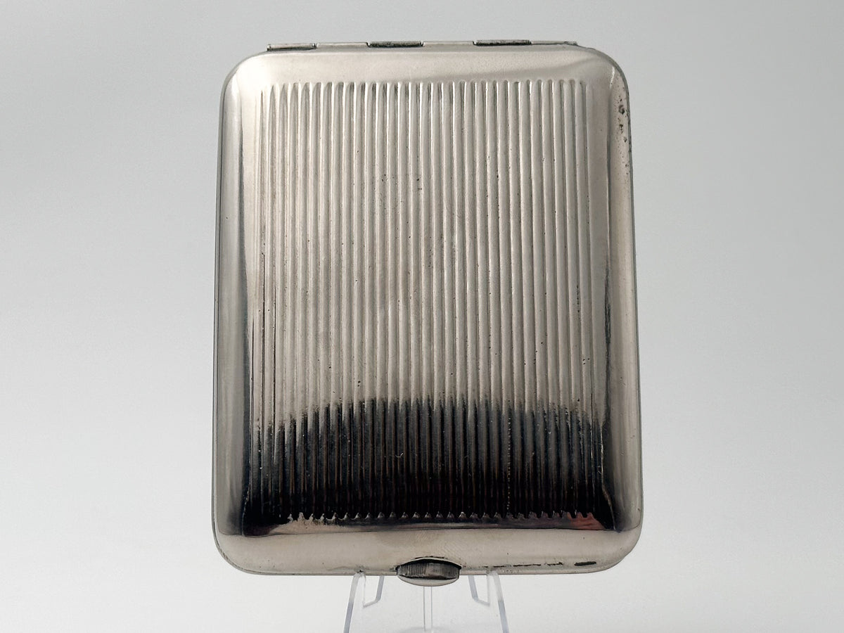 Vintage Cigarette Case Moscow Star Metal  | Art Deco Metal Pocket Box Soviet Tobacciana USSR