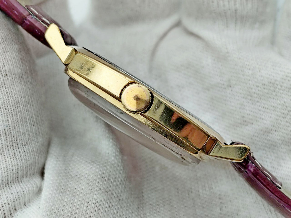 Vintage SLAVA 2414 AU 10 Soviet Mechanical Watch | Gilding  Wristwatch USSR Watch